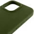 Чохол з закритим низом Silicone Case на Apple iPhone 16 Pro – Зелений / Dark Olive. Фото 12 з 21