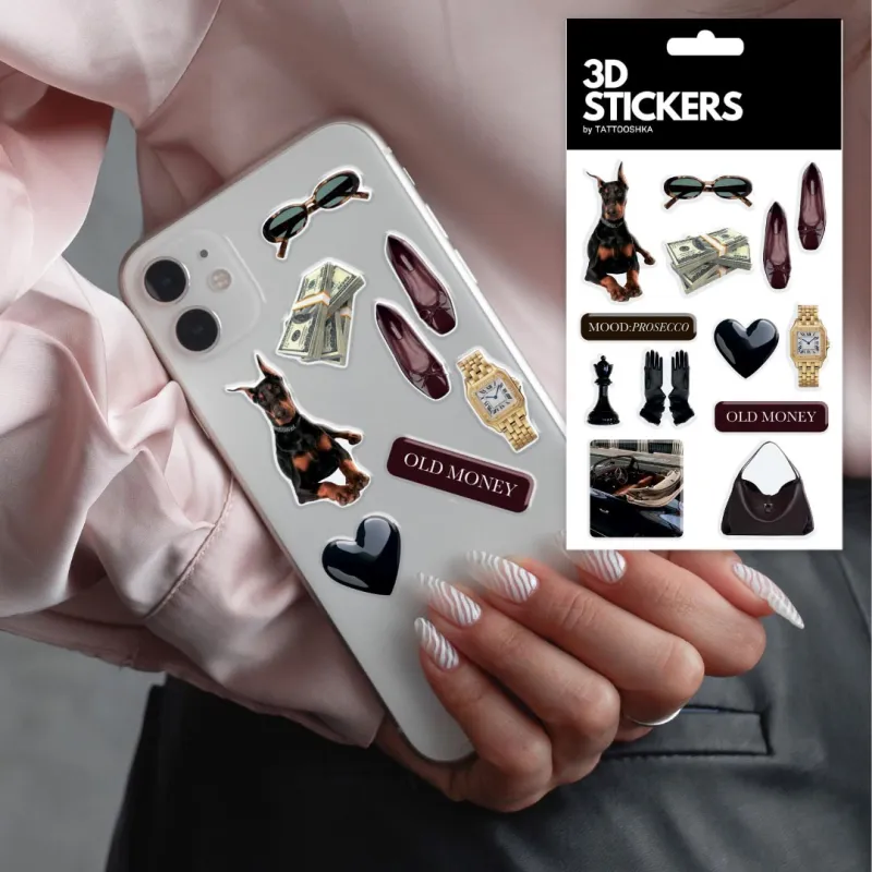 Стікер-набір 3D до 10*15см XXL – Elite Style (12 pcs). Фото 3 з 3