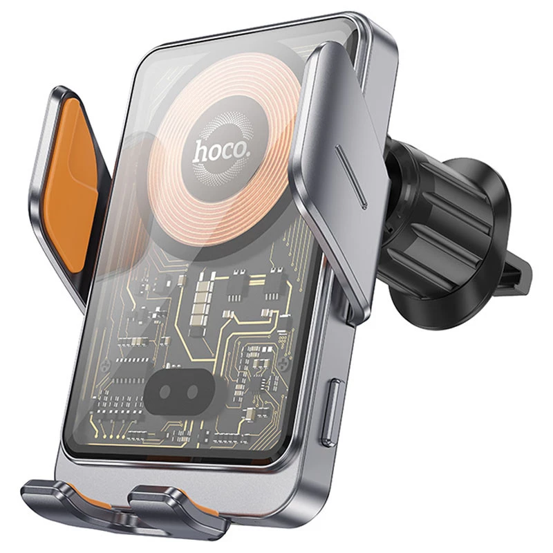 Автодержатель с БЗУ Hoco HW7 Transparent Discovery Edition (air outlet) фото 1 из 1