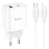МЗП HOCO C80A Plus Rapido PD20W+QC3.0 (1Type-C/1USB) + Type-C to Lightning – White. Фото 1 з 7