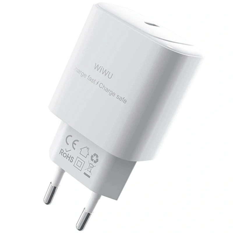МЗП WIWU G008 Essen PD30W GaN (1USB-C) – White. Фото 3 з 5