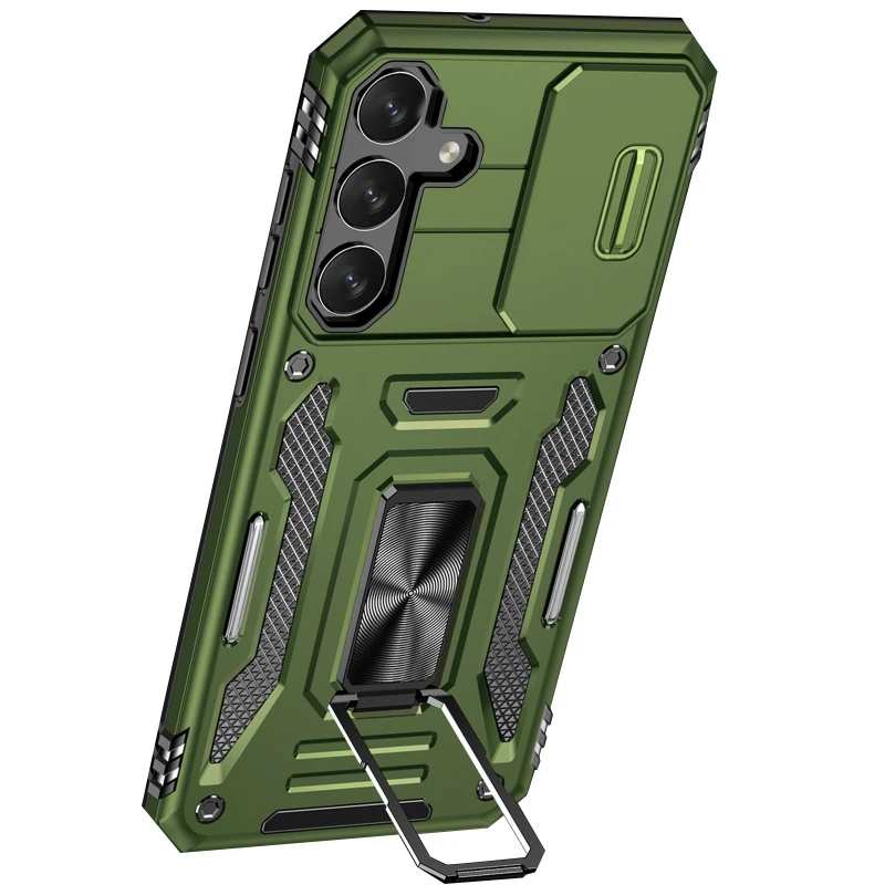 Ударопрочный чехол Square Ring c шторкой на камеру для Samsung Galaxy S25 FE – Оливковый / Army Green. Фото 6 Ударопрочный чехол Square Ring c шторкой на камеру для Samsung Galaxy S25 FE – Оливковый / Army Green. Фото 6 из 6