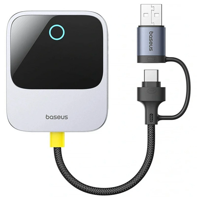 Адаптер Baseus SafeJourney Series OS Wireless CarPlay (C10745100813-00) – Space Grey. Фото 1 из 2