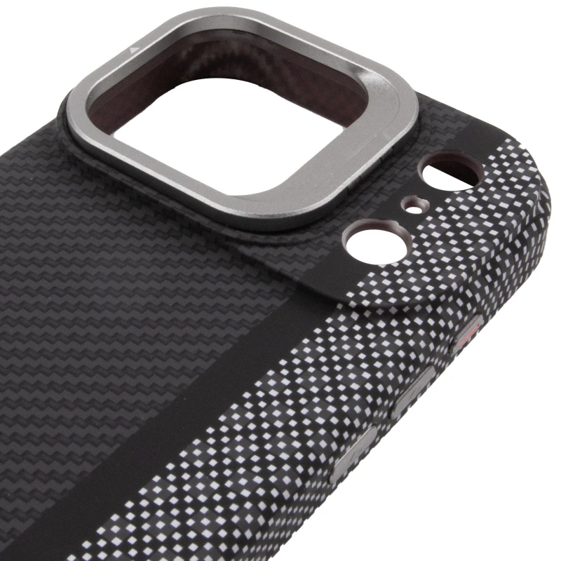 TPU чехол Pixel Craft with MagSafe для Apple iPhone 17 Pro Max (6.9") – Carbon Line. Фото 6 из 8
