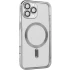 Хромовый TPU чехол с MagSafe для Apple iPhone 16 Pro Max – silver. Фото 1 из 4