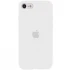 Чехол Silicone Case с закрытым низом для Apple iPhone SE (2020) – Белый / White. Фото 1 из 1