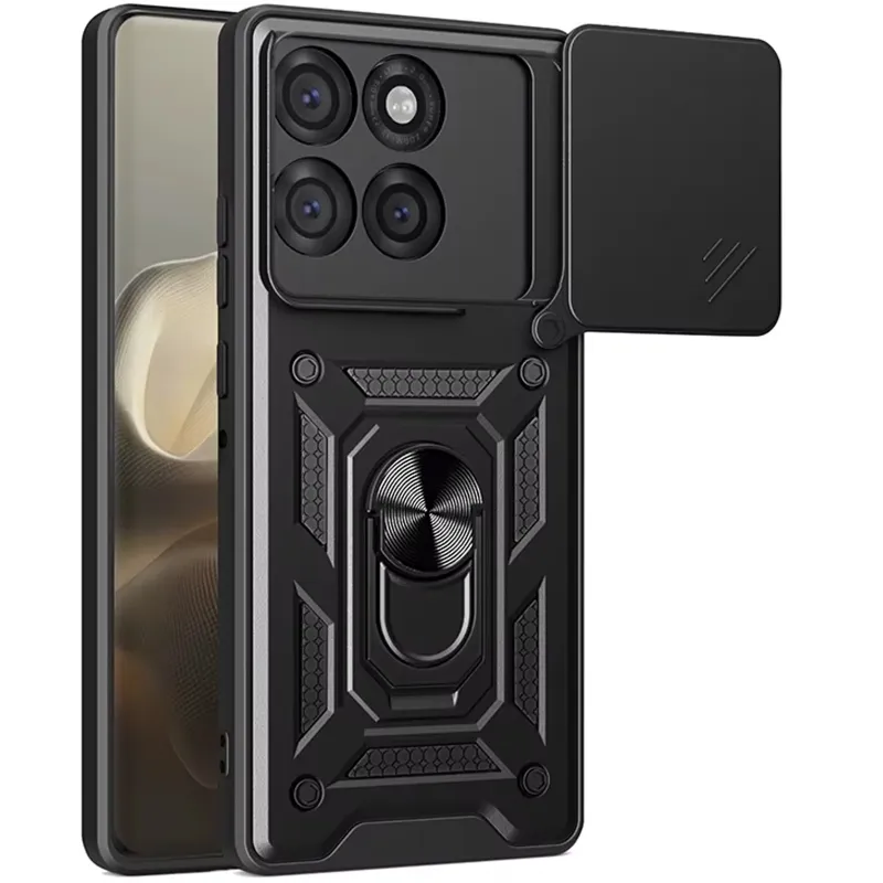 Удароміцний чохол Ummi Camshield Serge Ring (in box) для Motorola Edge 70 Fusion – Чорний / Black. Фото 1 з 2