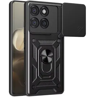 Удароміцний чохол Ummi Camshield Serge Ring (in box) для Motorola Moto G67 — Чорний / Black