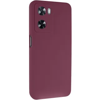Чохол Silicone Case Lakshmi Premium із закритою камерою для Oppo A57s — Бордовий / Plum
