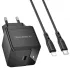 МЗП Borofone BN18 Intenso PD20W (1USB-C) + кабель Type-C to Lightning фото 1 з 1