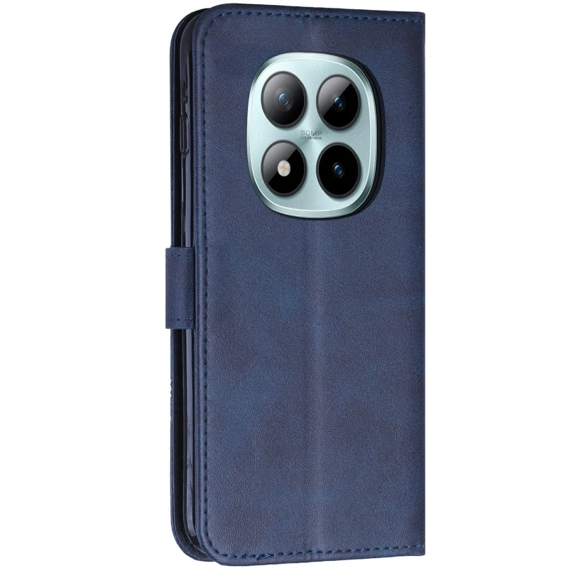 Шкіряний чохол-книжка Jet Cover для Xiaomi Redmi Note 15 Pro 4G – Blue. Фото 4 з 6