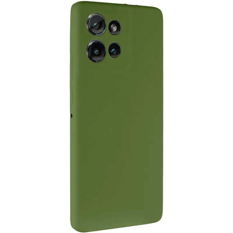 Чохол Silicone Cover Ummi Lakshmi Full Camera (AA) для Motorola Edge 50 – Зелений / Dark green. Фото 3 з 15