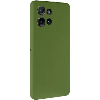Чохол Silicone Cover Ummi Lakshmi Full Camera (AA) для Motorola Edge 50 — Зелений / Dark green