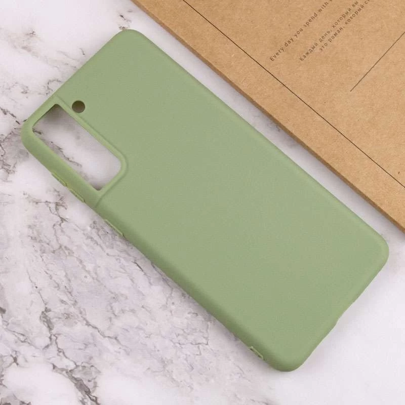 Кольоровий силіконовий чохол на Samsung Galaxy S21+ – Фісташковий. Фото 4 з 4