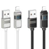 Дата кабель Hoco U137 Line with display USB to Lightning 2.4A/12W (1.2m) фото 1 з 1