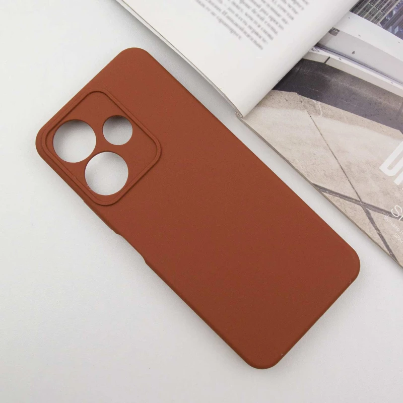 Чохол Silicone Cover Ummi Lakshmi Full Camera (AA) для Xiaomi Poco M6 4G – Коричневий / Brown. Фото 2 з 5