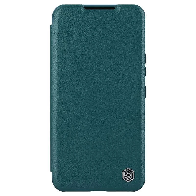 

Шкіряний чохол (книга) Nillkin Qin Pro Plain зі шторкою для камери на Samsung Galaxy S23 (Зелений)