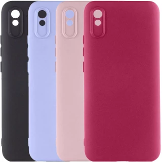 Кольоровий силіконовий чохол GETMAN із закритою камерою для Xiaomi Redmi 9A фото 1 з 2