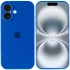 Чехол Silicone Case с защитой камеры для Apple iPhone 16 – Синий / Capri Blue. Фото 4 из 8