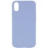 Чохол з закритим низом Silicone Case на Apple iPhone XR (6.1") – Блакитний / Lilac Blue. Фото 1 з 3