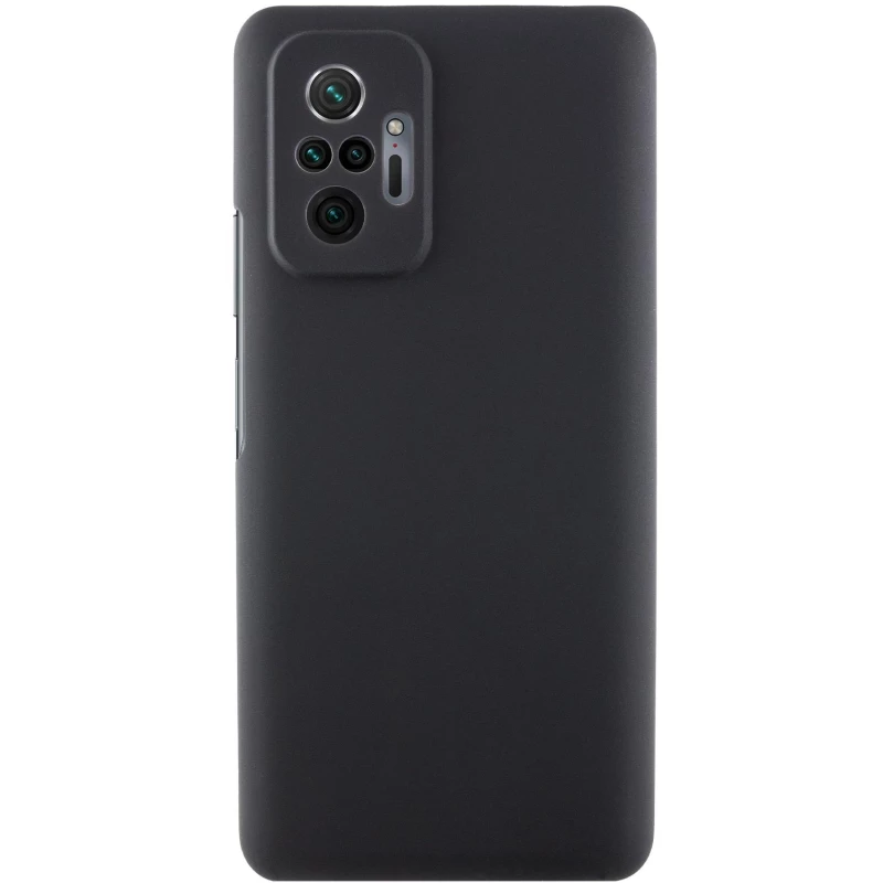 Чохол Silicone Case Lakshmi Premium з закритою камерою на Xiaomi Redmi Note 10 Pro – Чорний / Black. Фото 1 з 7