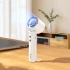 Портативний вентилятор Hoco HX61 Exquisite handheld folding fan 1200 mAh – White. Фото 8 з 8
