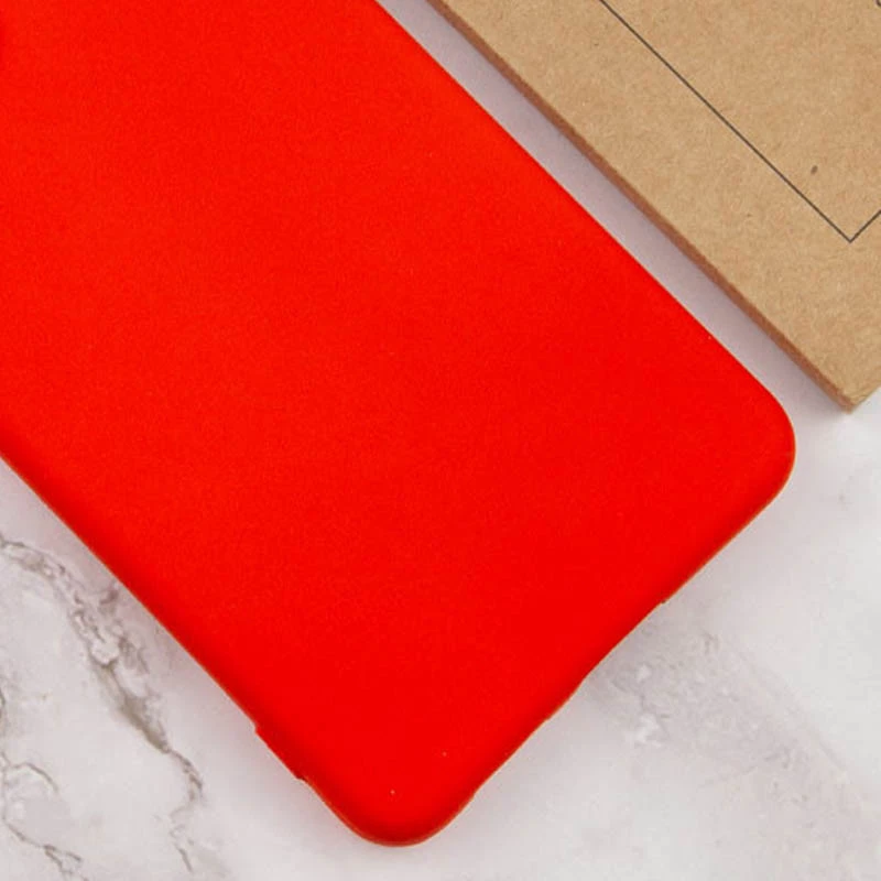 Чохол Silicone Case Lakshmi з закритою камерою на Tecno Pop 6 Pro – Червоний / Red. Фото 3 з 3