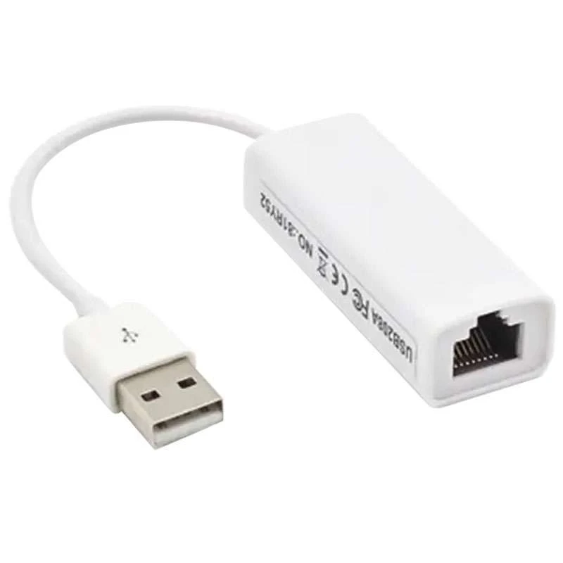 

Адаптер USB to Lan на дроті, 10 см (Білий)