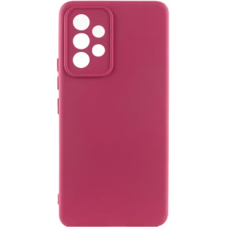 Чохол Silicone Case Lakshmi Premium із закритою камерою для Samsung Galaxy A53 5G — Бордовий / Plum