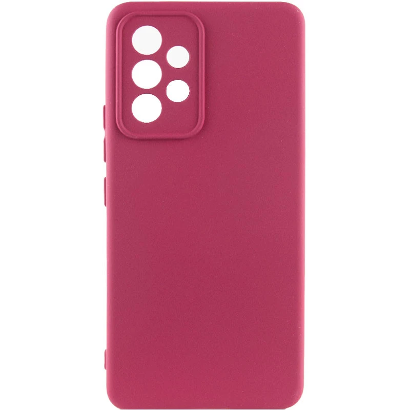

Чехол Silicone Case Lakshmi Premium з закритою камерою на Samsung Galaxy A73 5G (Бордовый / Plum), Бордовий / plum