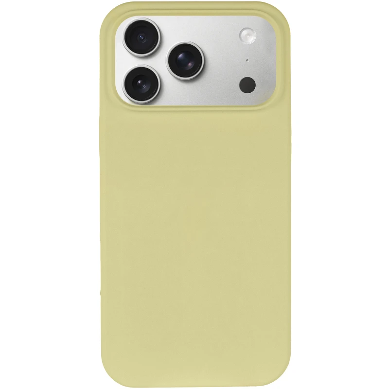 Чохол з закритим низом Silicone Case на Apple iPhone 17 Pro Max (6.9") – Жовтий / Mellow Yellow. Фото 2 з 5