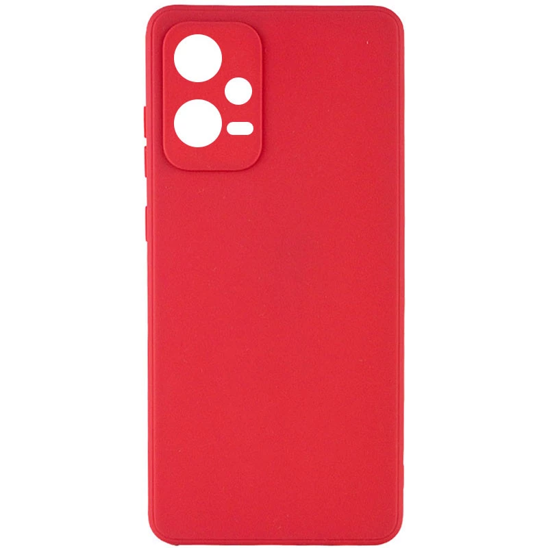 

Цветной силиконовый чехол с защитой камеры для Xiaomi Poco X5 5G (Красный / Camellia), Червоний / camellia