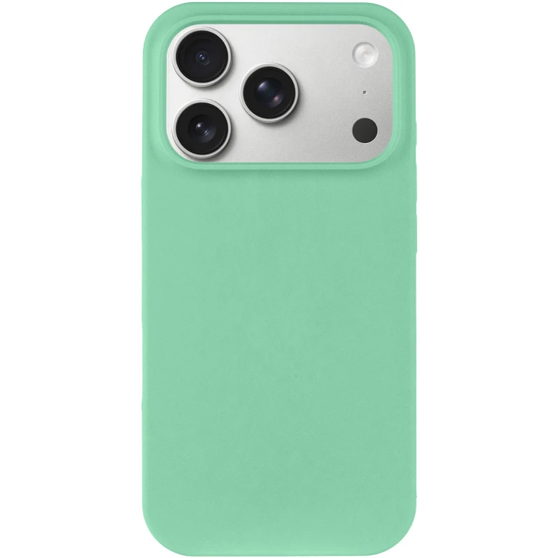 Чохол з закритим низом Silicone Case на Apple iPhone 17 Pro Max (6.9") – Зелений / Pistachio. Фото 2 з 5