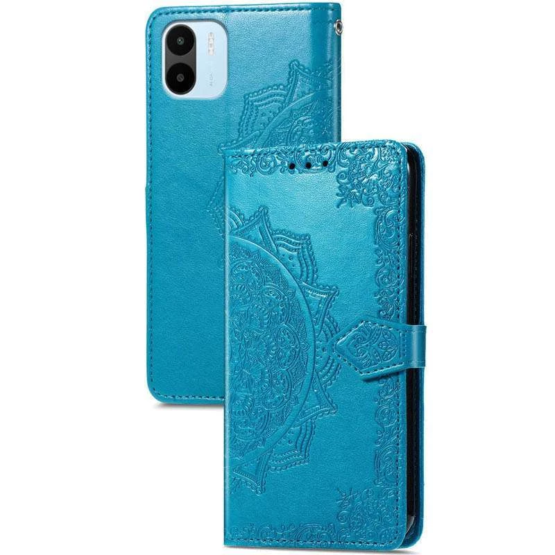 Кожаный чехол-книжка Art Case с визитницей для Xiaomi Redmi A1 / A2 – Синий. Фото 5 из 5