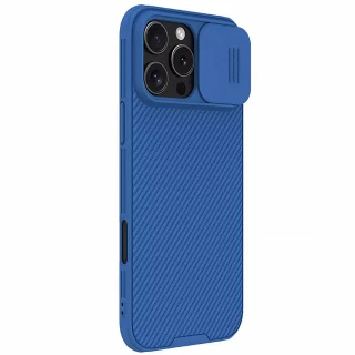 Пластикова накладка Nillkin Pro зі шторкою для камери та магнітом на Apple iPhone 16 Pro Max — Blue