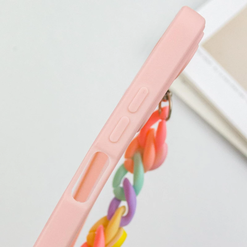 Чохол Heart з ланцюгом на Xiaomi Redmi Note 12S – Pink Sand. Фото 6 з 7