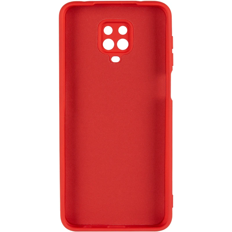 Цветной силиконовый чехол GETMAN с закрытой камерой на Xiaomi Redmi Note 9s / Note 9 Pro / Note 9 Pro Max – Красный / Red. Фото 6 из 8