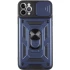Ударопрочный чехол Serge Ring с защитой камеры для Apple iPhone 12 Pro Max (6.7") – Синий. Фото 9 из 10