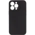 Чехол с защитой камеры Silicone Case для Apple iPhone 18 Pro – Черный / Black. Фото 1 из 3