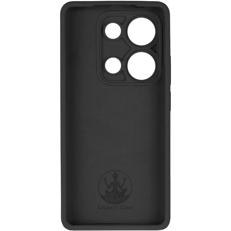 Чохол Silicone Case Lakshmi Premium із закритою камерою для Xiaomi Redmi Note 14S – Чорний / Black. Фото 5 з 8