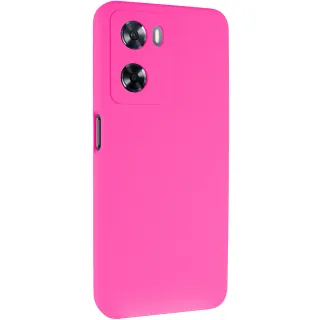 Чехол Silicone Case Lakshmi Premium з закритою камерою на Oppo A57s — Розовый / Barbie pink
