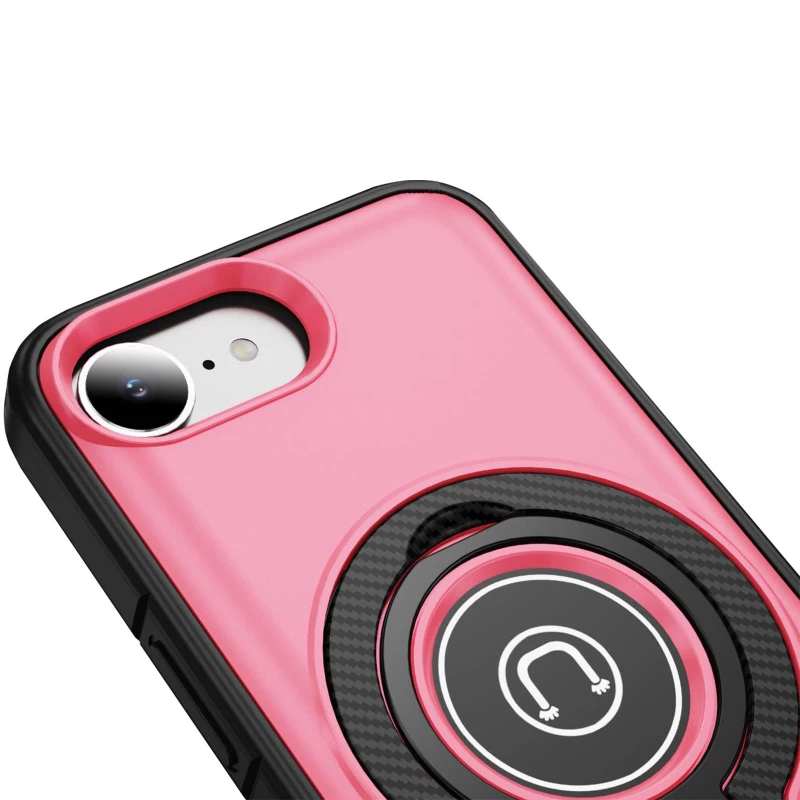TPU+Textured PC Magnet для Apple iPhone 16e (6.1") – Pink. Фото 5 з 5