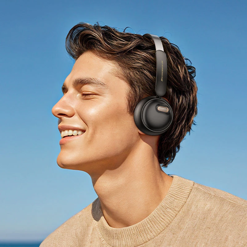 Накладні бездротові навушники Hoco W62 Verso retro – Black. Фото 4 з 4