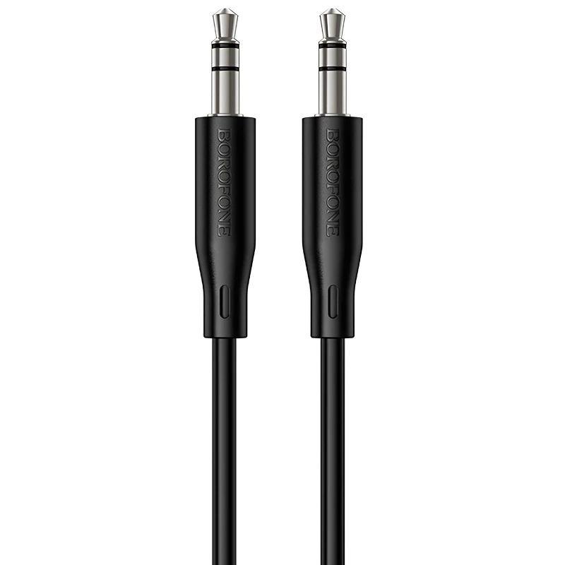 Аудіо кабель Aux Borofone BL26 Standard (1m) – Black. Фото 1 з 6
