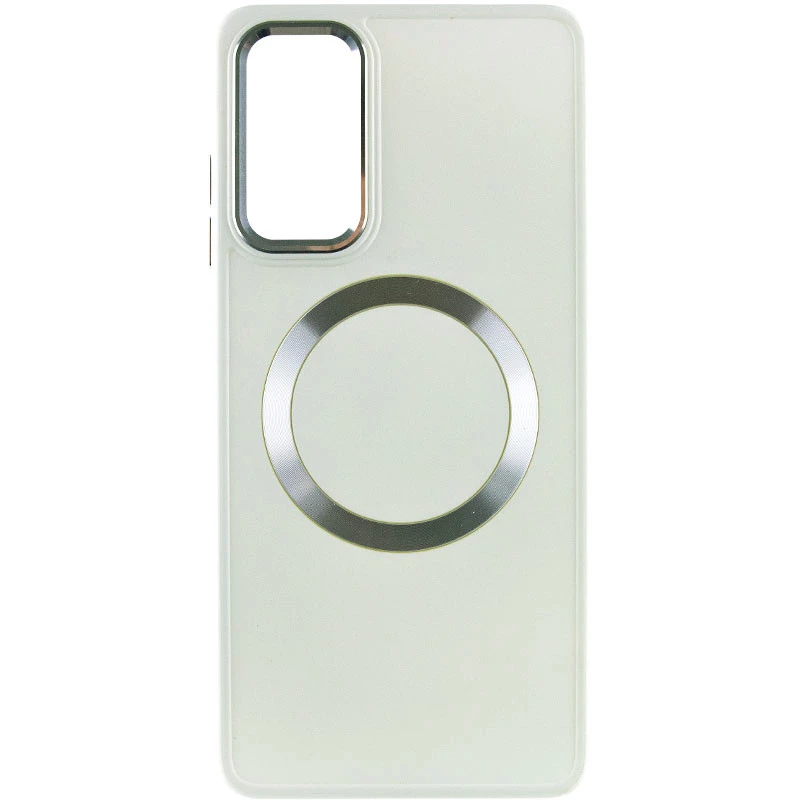 TPU чохол Bonbon з металевими кнопками та MagSafe на Samsung Galaxy A25 5G – Білий / White. Фото 6 з 15