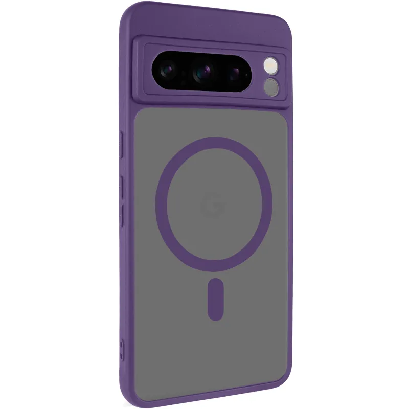 Чехол TPU Bloom with Magnetic Fit для Google Pixel 8 Pro – Purple. Фото 3 из 7