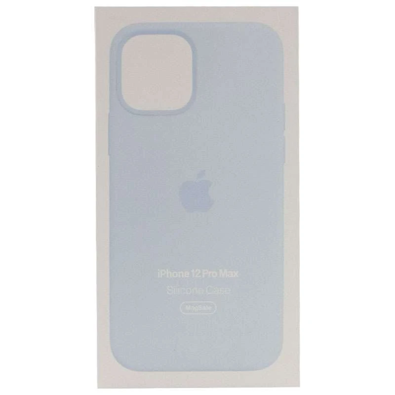 Чехол Silicone case (AAA) with Magsafe and Animation для Apple iPhone 12 Pro Max (6.7") – Голубой / Cloud Blue. Фото 5 из 7