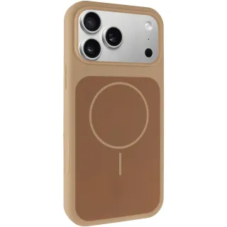 Чохол Silk Duo Color (AA) NO LOGO with Magnetic Fit для Apple iPhone 17 Pro (6.3") — Desert Gold