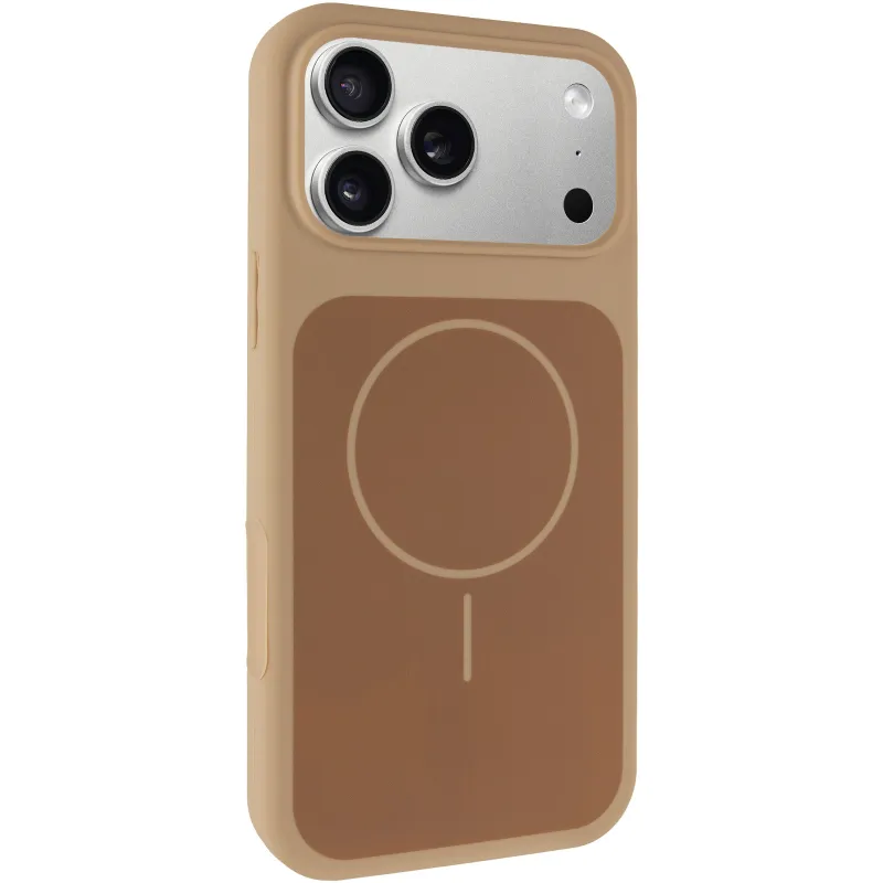 Чохол Silk Duo Color (AA) NO LOGO with Magnetic Fit для Apple iPhone 18 Pro – Desert Gold. Фото 1 з 6