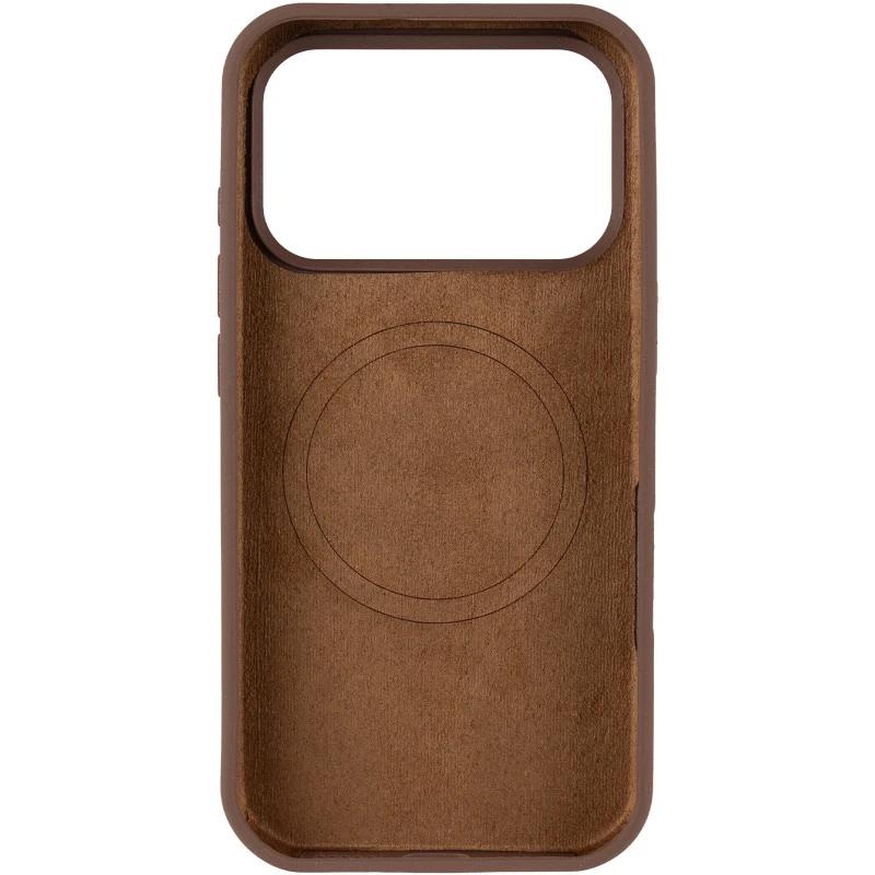 Чохол з закритим низом Silicone Case на Apple iPhone 17 Pro Max (6.9") – Коричневий / Brown. Фото 5 з 7